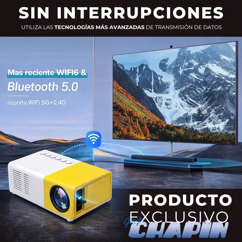 Projetor Premium 4K 120 Pulgadas + 1 Año de Garantia Extendida y Regalos Exclusivos!