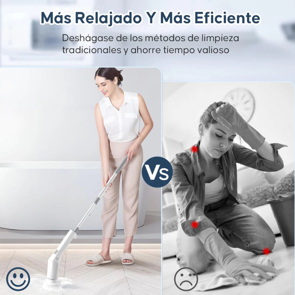 Cepillo Electrico Giratorio De Limpieza Tornado 9 en 1