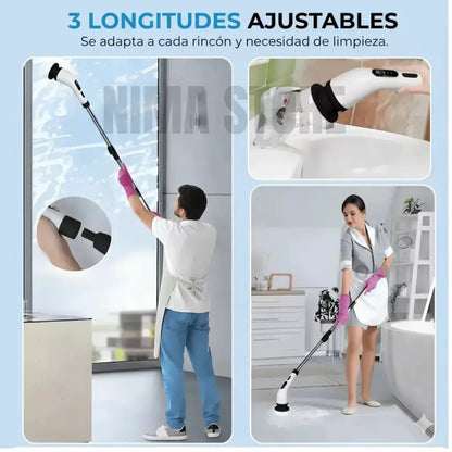 Cepillo Electrico Giratorio De Limpieza Tornado 9 en 1