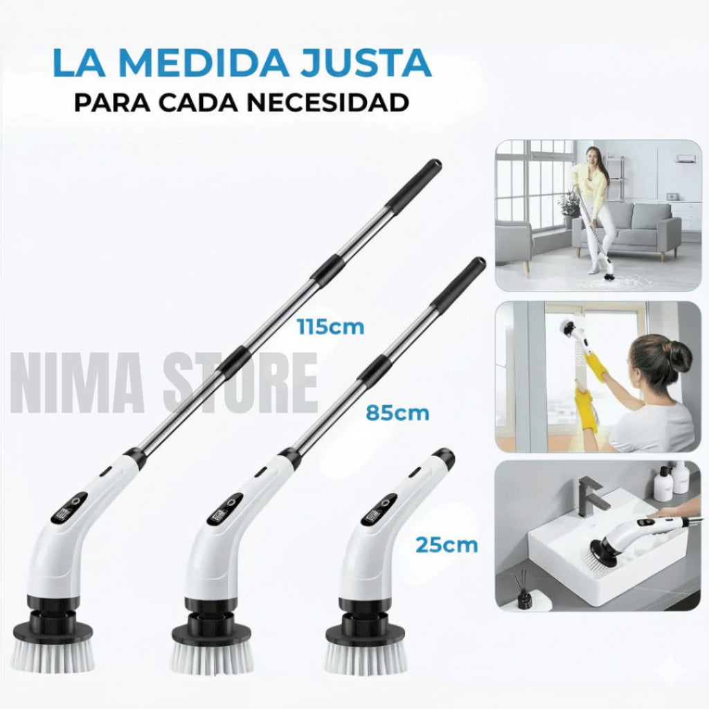 Cepillo Electrico Giratorio De Limpieza Tornado 9 en 1