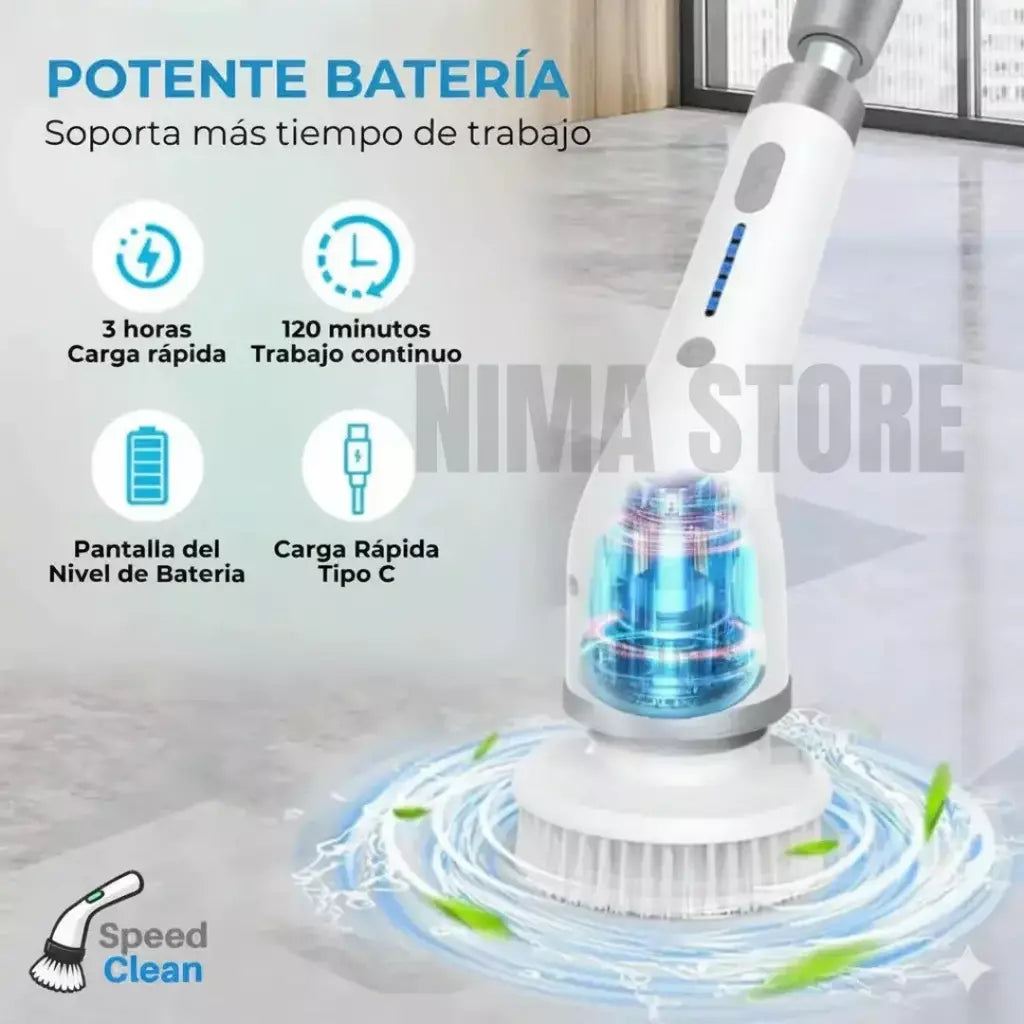 Cepillo Electrico Giratorio De Limpieza Tornado 9 en 1