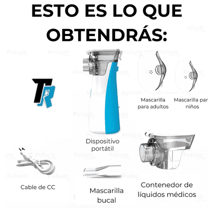 Combo Nebulizador asma + oxímetro pulso