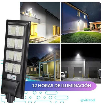 Lámpara Solar Led 616B con luz Blanco fr