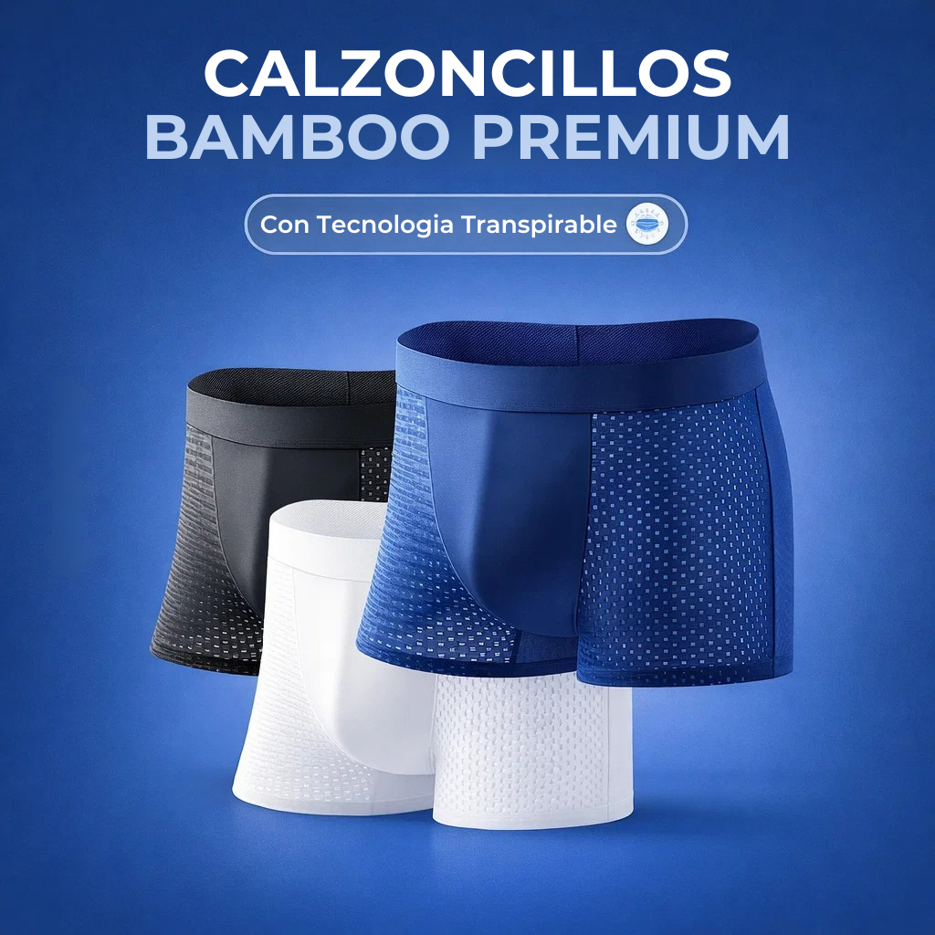 Kit de Calzoncillos Bamboo Premium Transpirables - Paga 5 y llévate 10