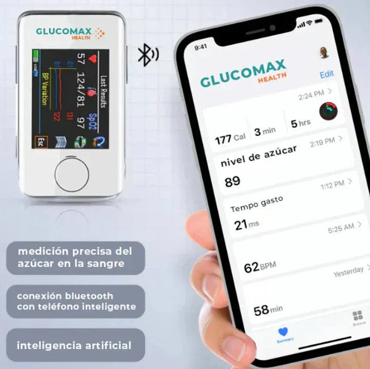 GLUCOVITAL MEDIDOR DE GLUCOSA [PRECISIÓN DEL 99,9%] - 🔥ÚLTIMAS UNIDADES +  PAGUE AL RECIBIR🔥