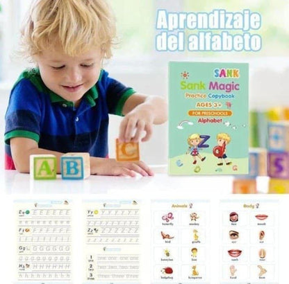 Super Kit de 4 Libros de Caligrafia Reutilizables con Tinta Mágica™ - Educacion