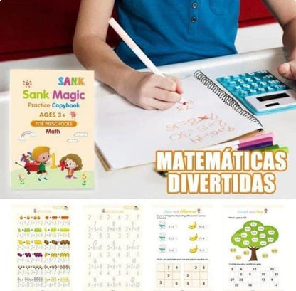 Super Kit de 4 Libros de Caligrafia Reutilizables con Tinta Mágica™ - Educacion