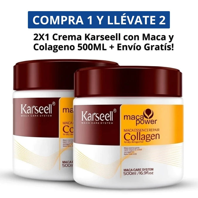 (OFERTA 2X1) Crema Karseell con Maca y Colageno 500ML + Envío Gratis y Regalos Exclusivos!