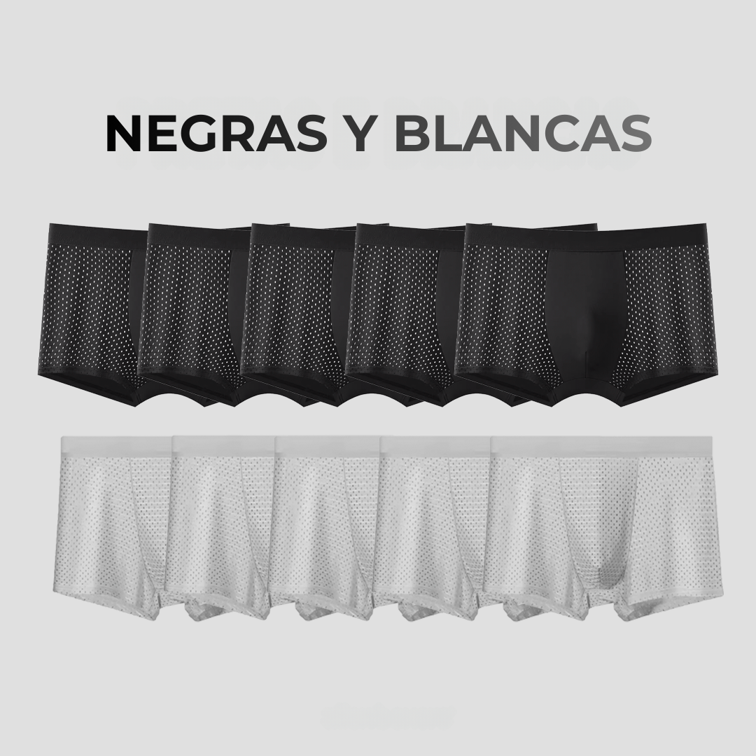 Kit de Calzoncillos Bamboo Premium Transpirables - Paga 5 y llévate 10