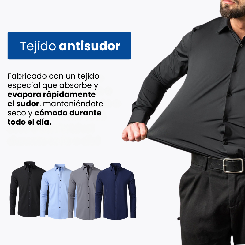 Camisa Social Mónaco 83% Algodón Egipcio y 17% Elastano [COMPRA 1 Y LLEVATE 2]