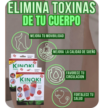 Parches Kinoki Desintoxicación 🌿🔥 ¡PAGA 2 Y LIÉVATE 6! [últimas unidades] 🔥