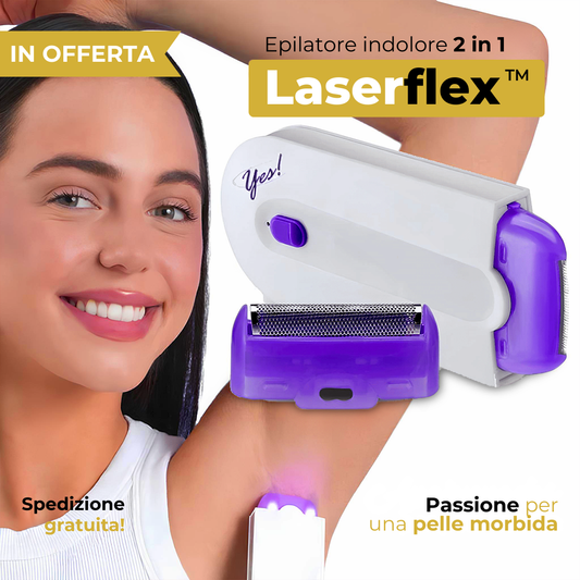 [ACQUISTA 1 PRENDI 2] Epilatore indolore 2 in 1 - LaserFlex + Spedizione gratuita!