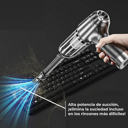 ASPIRADORA PORTÁTIL CON 5 REGALOS GRATIS + 1 AÑO DE GARANTIA!