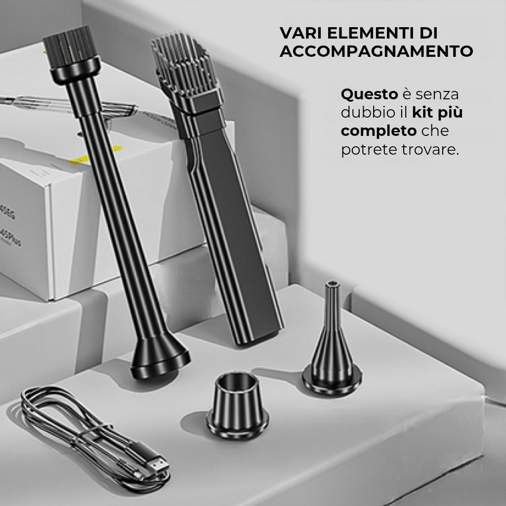 ASPIRAPOLVERE CLEANMAX™ + 4 ACCESSORI ESCLUSIVI - (OMAGGIO ESCLUSIVO + SPEDIZIONE GRATUITA FINO ALLE 23:59)