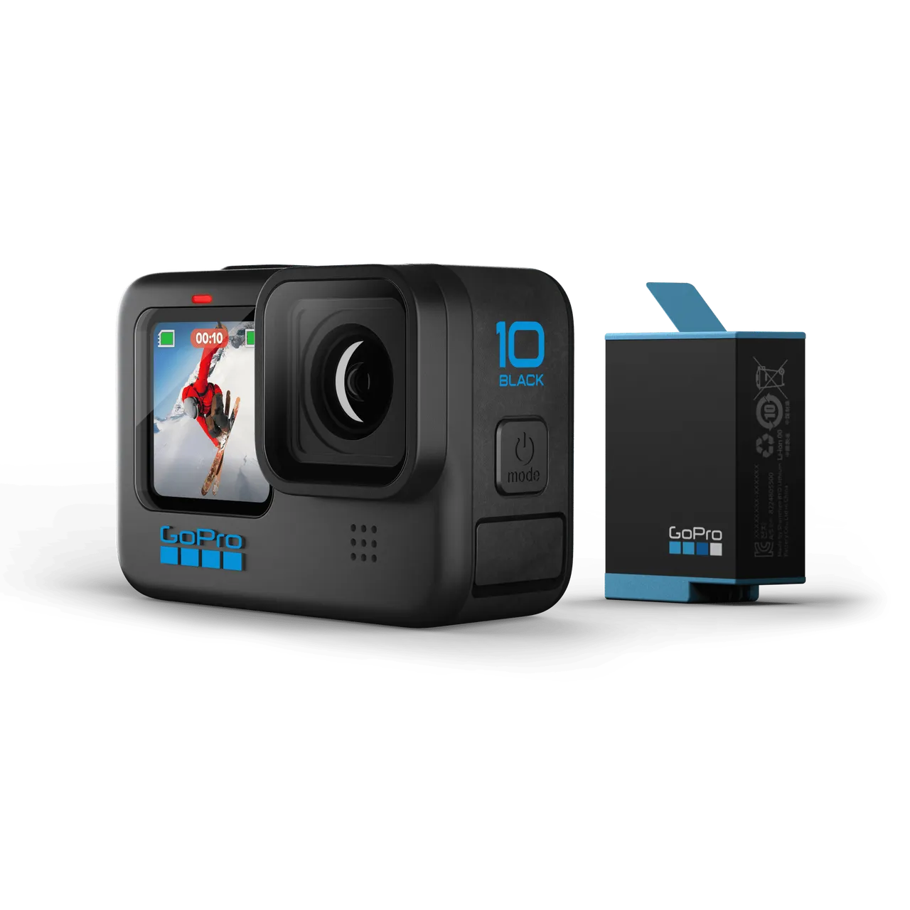 Fotocamera Professionale GoPro Hero 10 + Garanzia Estesa (5.3K FULL HD)