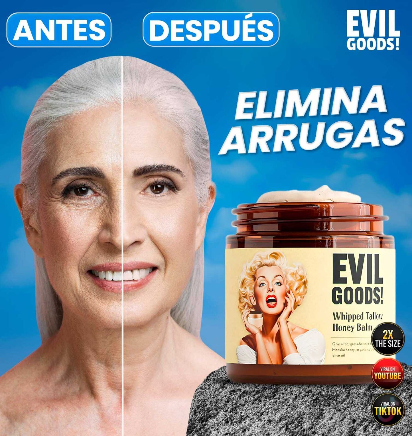 Bálsamo de Sebo de Res Para Reparación de Barrera y Piel Seca/Sensible