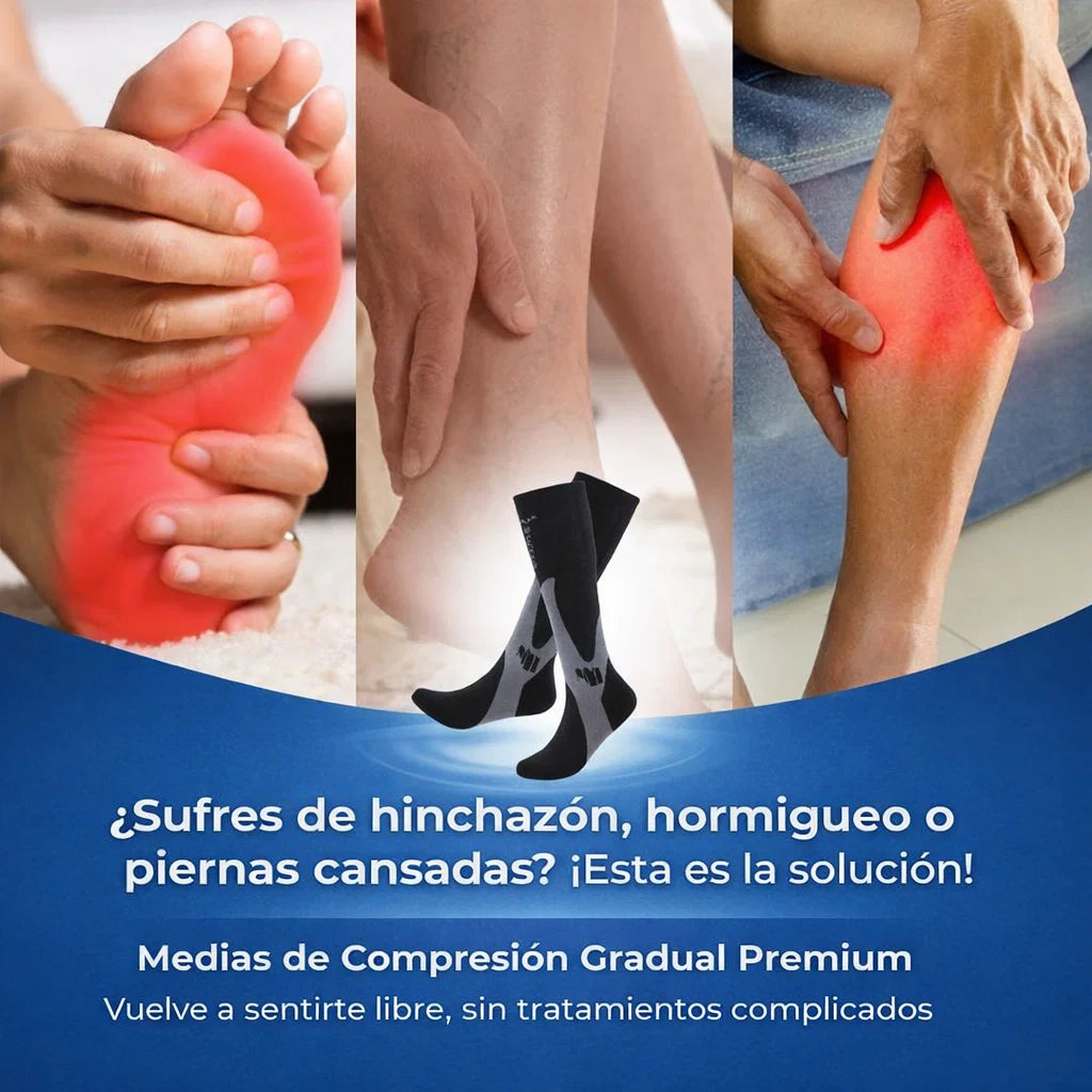 NeuroMedias™ Sistema de Compresión Progresiva - Termina tu día sin dolor!
