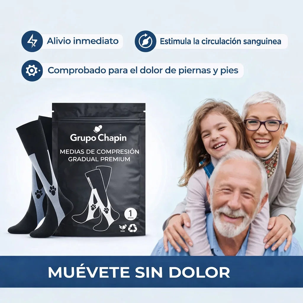 NeuroMedias™ Sistema de Compresión Progresiva - Termina tu día sin dolor!