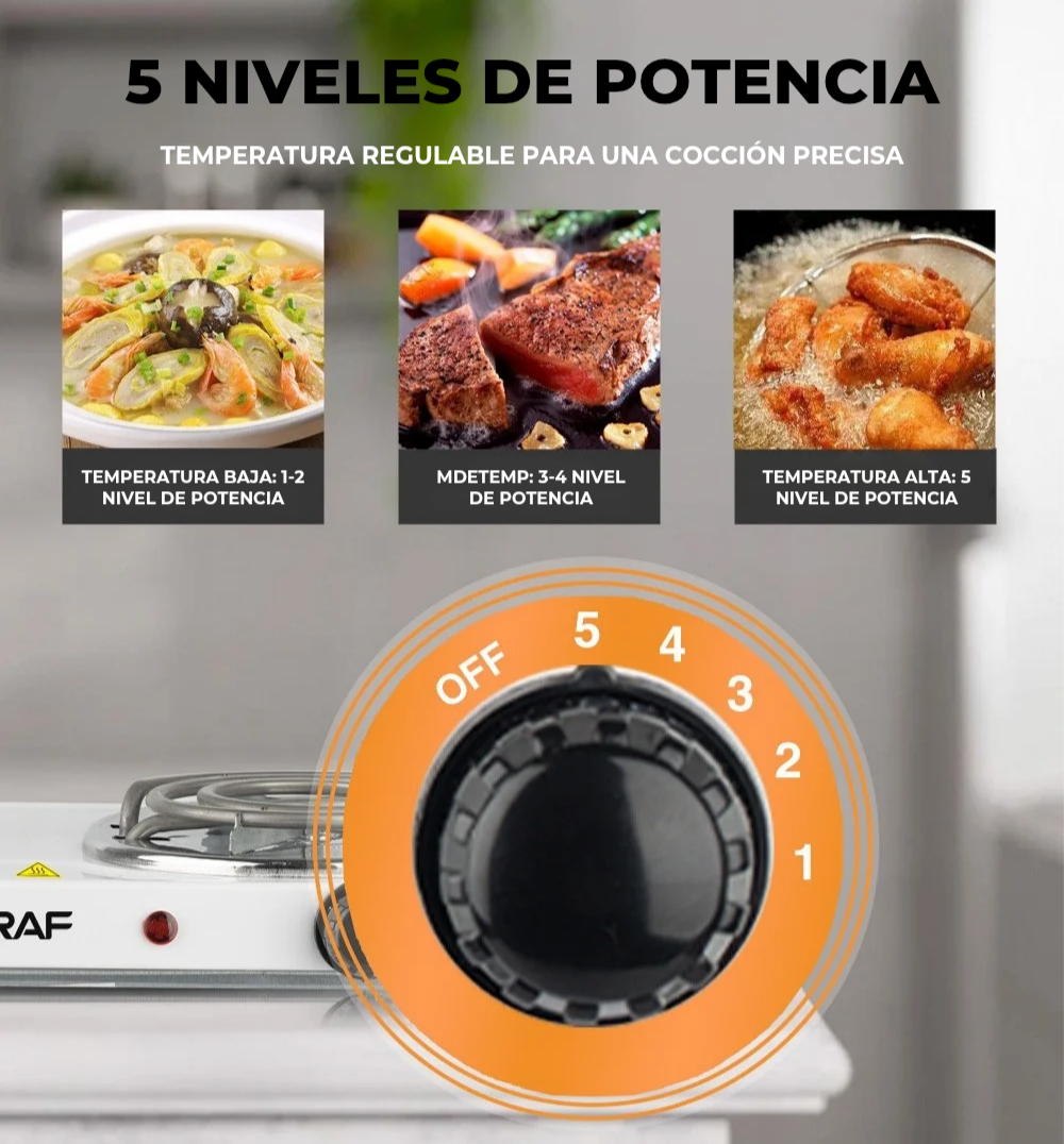 FuegoMango - Cocina Eléctrica Premium de 2 Fuegos + Regalos Exclusivos y Envío Gratís!