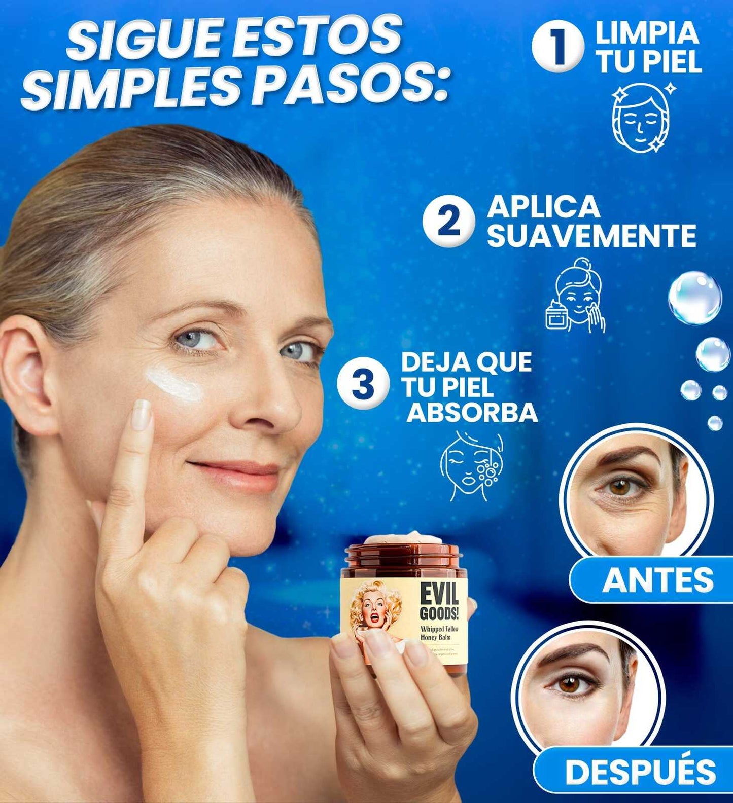 Bálsamo de Sebo de Res Para Reparación de Barrera y Piel Seca/Sensible