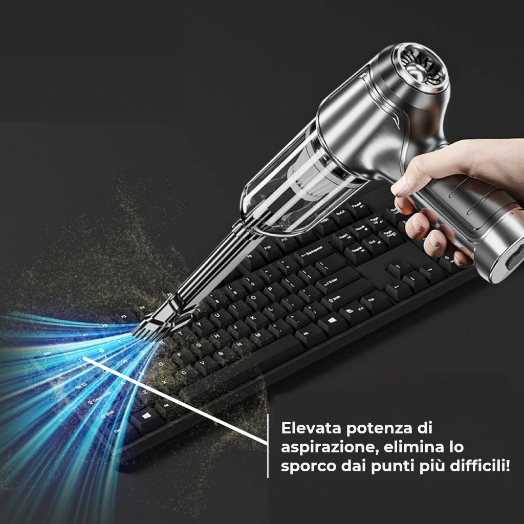 ASPIRAPOLVERE CLEANMAX™ + 4 ACCESSORI ESCLUSIVI - (OMAGGIO ESCLUSIVO + SPEDIZIONE GRATUITA FINO ALLE 23:59)